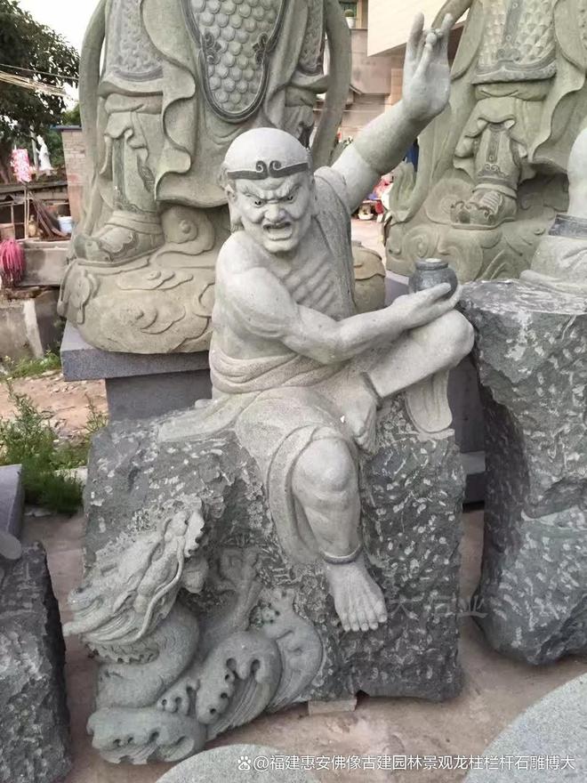 民居中的搭配方法石雕十八罗汉在(图5)